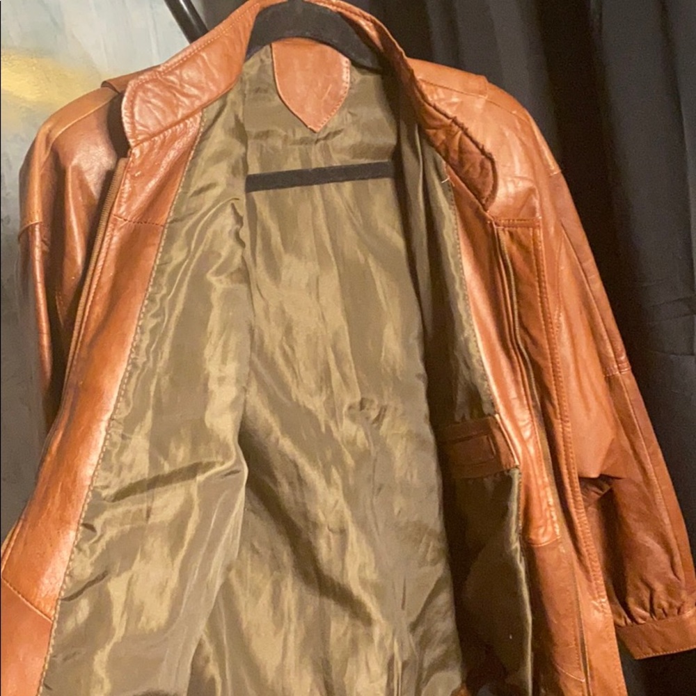 Vintage 80’s Leather Jacket - Picture 3 of 6